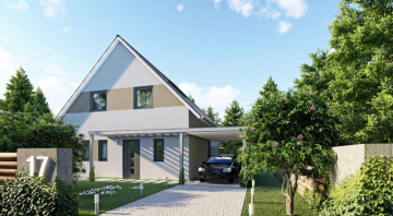Bezahlbares Wohnen nördlich von Augsburg! Freistehendes EFH Herbertshofen in A+, 86405 Meitingen / Herbertshofen, Einfamilienhaus