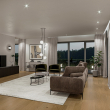 Wohnzimmer - Moderne DHH in ruhiger Lage in Gröbenzell – Exklusives Wohnen nahe München auf großem Grundstück!