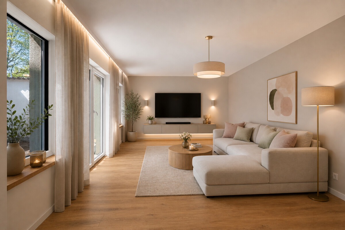 Wohnzimmer - Einrichtungsbeispiel