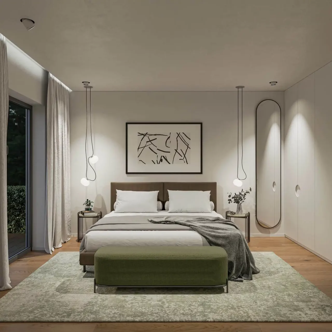 immoquartier22-haus-cannes-schlafzimmer-nacht