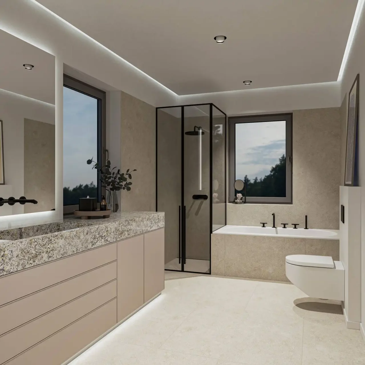 immoquartier22-haus-graz-badezimmer-nacht