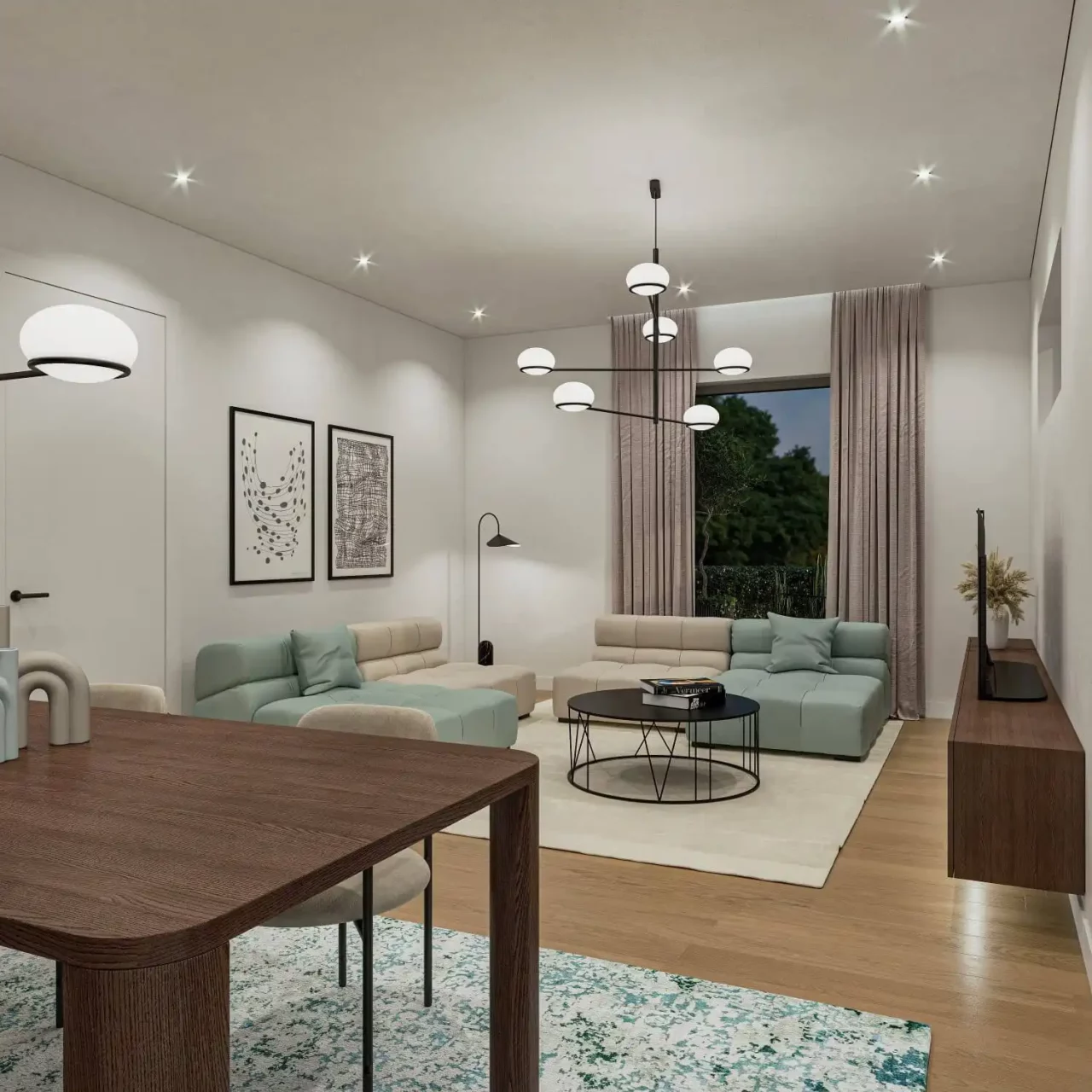 immoquartier22-haus-meran-essbereich-nacht