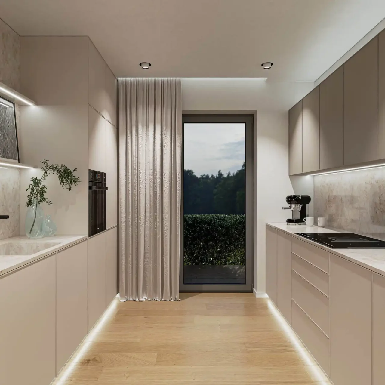 immoquartier22-haus-milano-küche-nacht