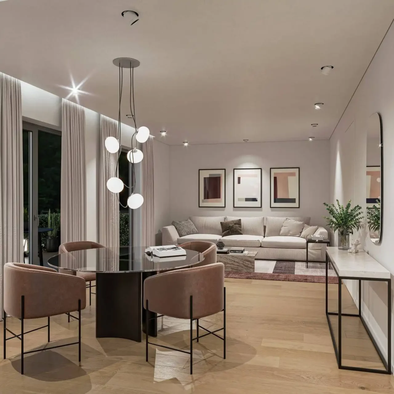 immoquartier22-haus-milano-wohnzimmer-nacht