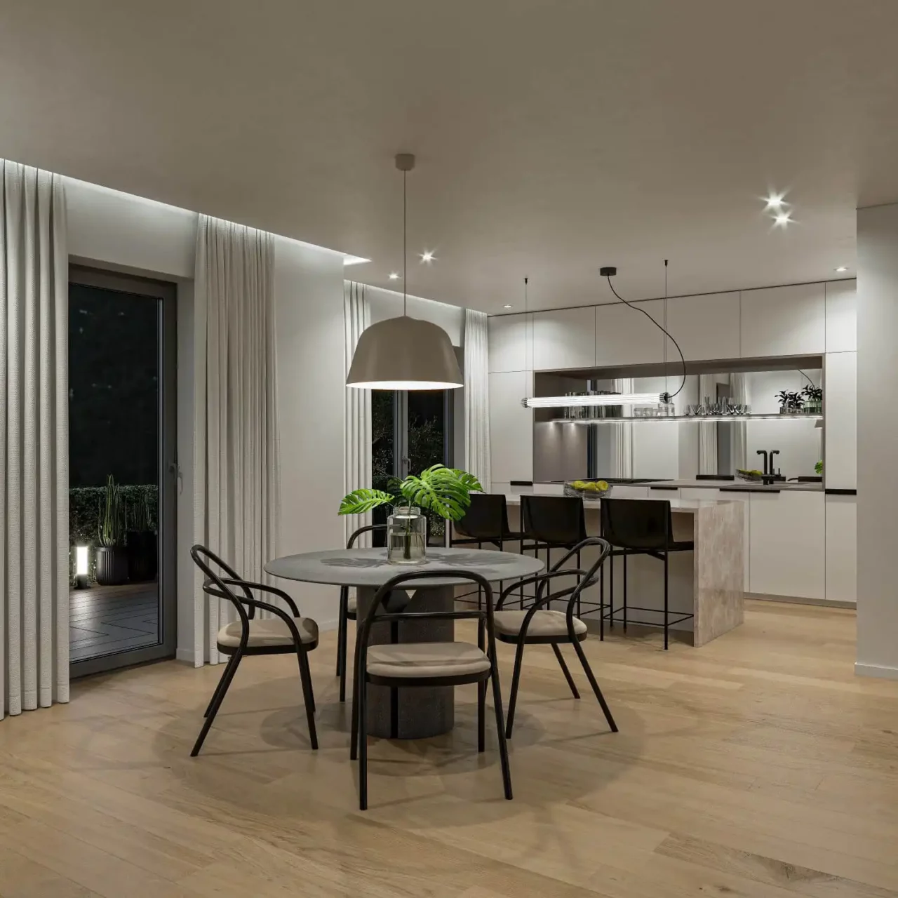 immoquartier22-haus-pisa-küche-nacht