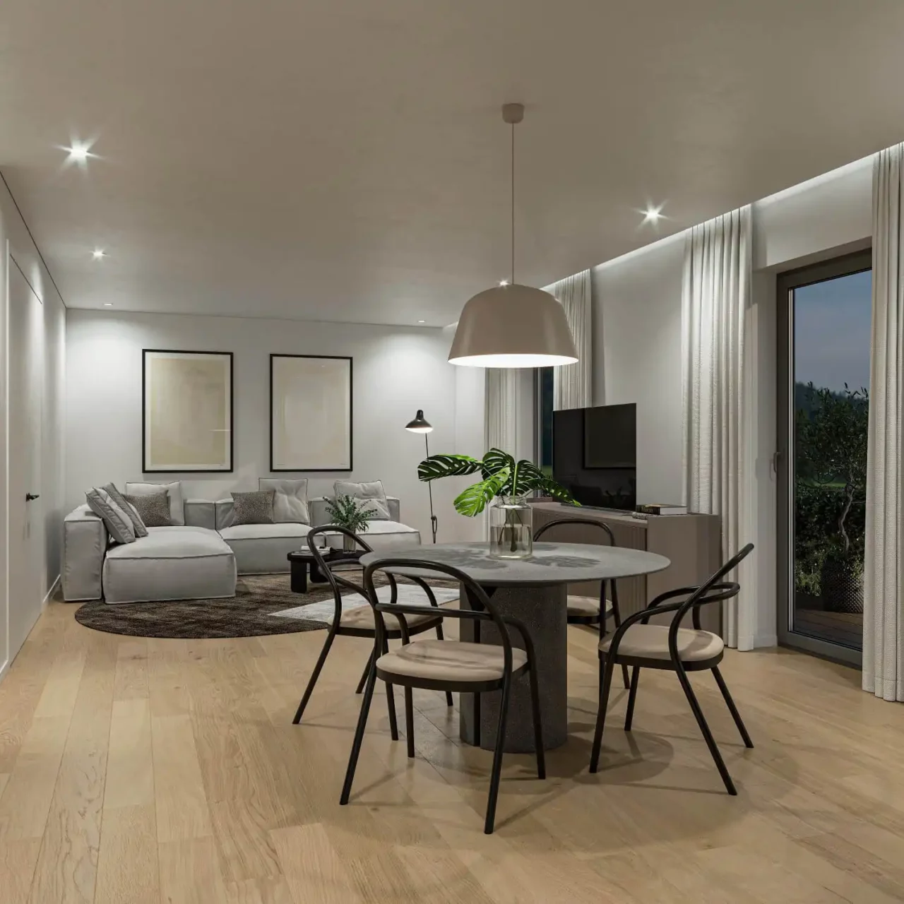 immoquartier22-haus-pisa-wohnzimmer-nacht