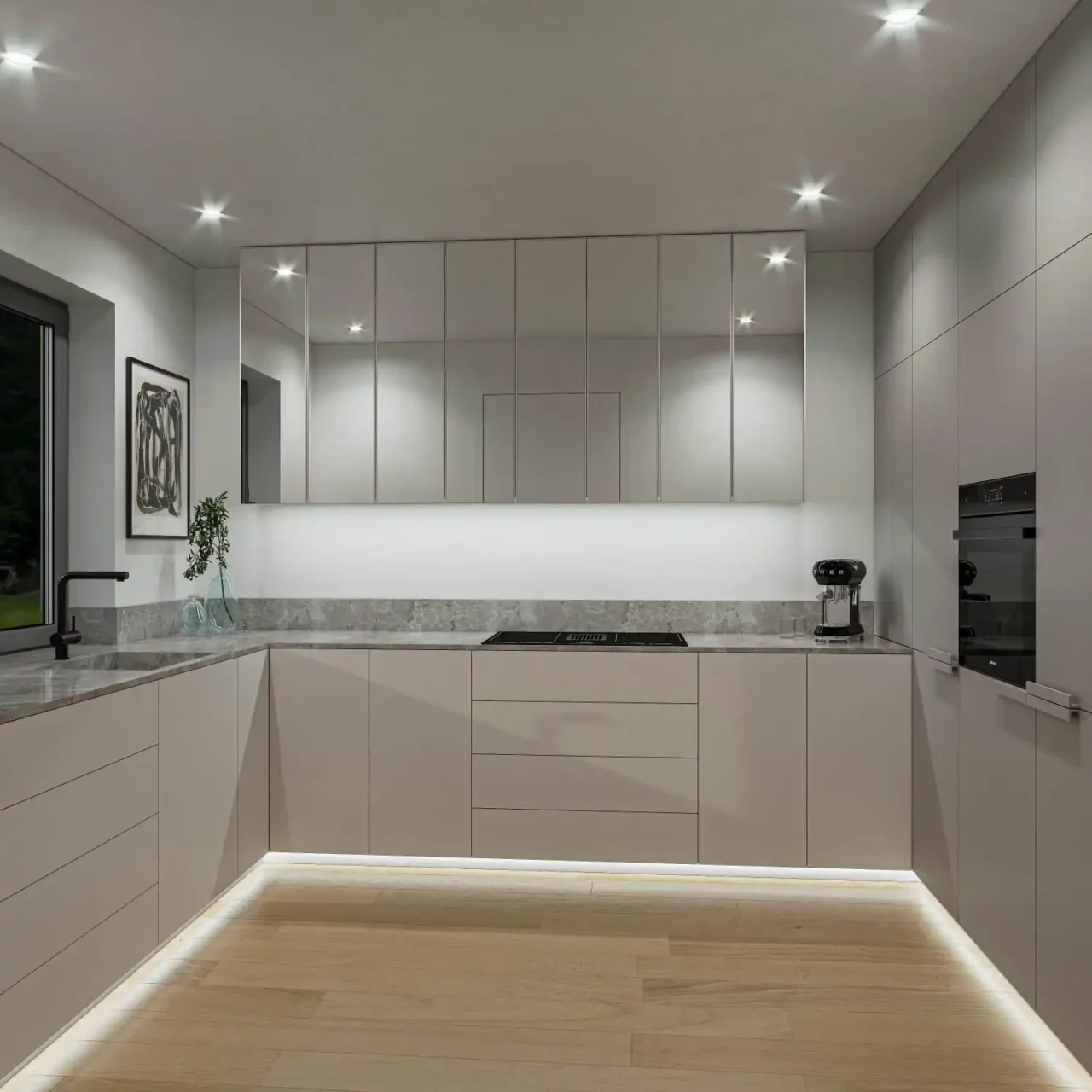 immoquartier22-haus-salzburg-küche-nacht