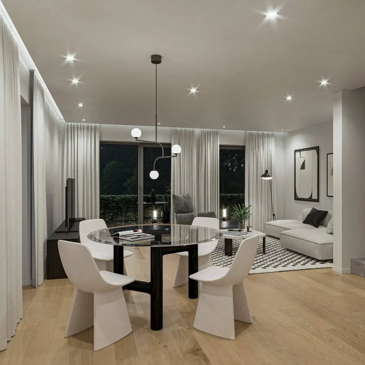 immoquartier22-haus-salzburg-wohnzimmer-nacht